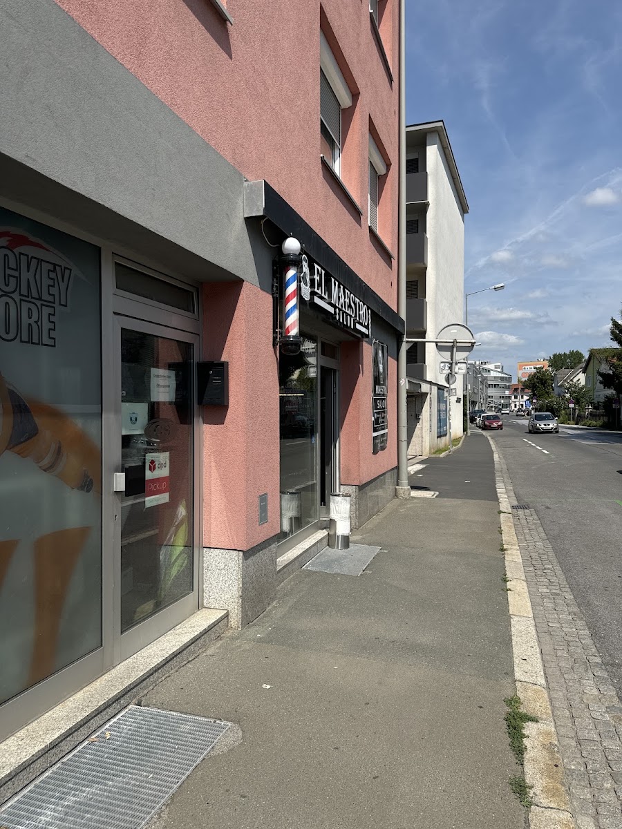 Fassade von El Maestro Salon an der Liebenauer Hauptstraße
